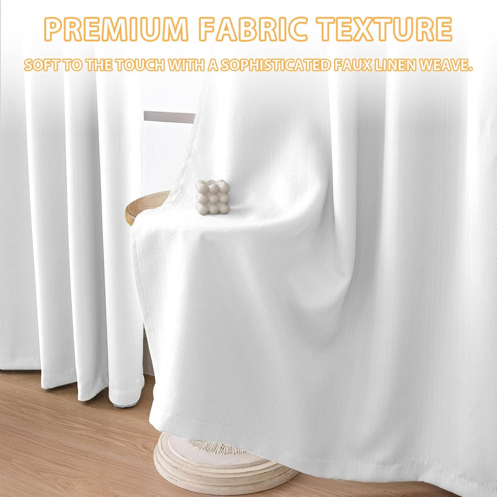 Waterproof Blackout Curtains,Blackout Curtains for Living Room Grommet Drapes Insulated Thermal Light