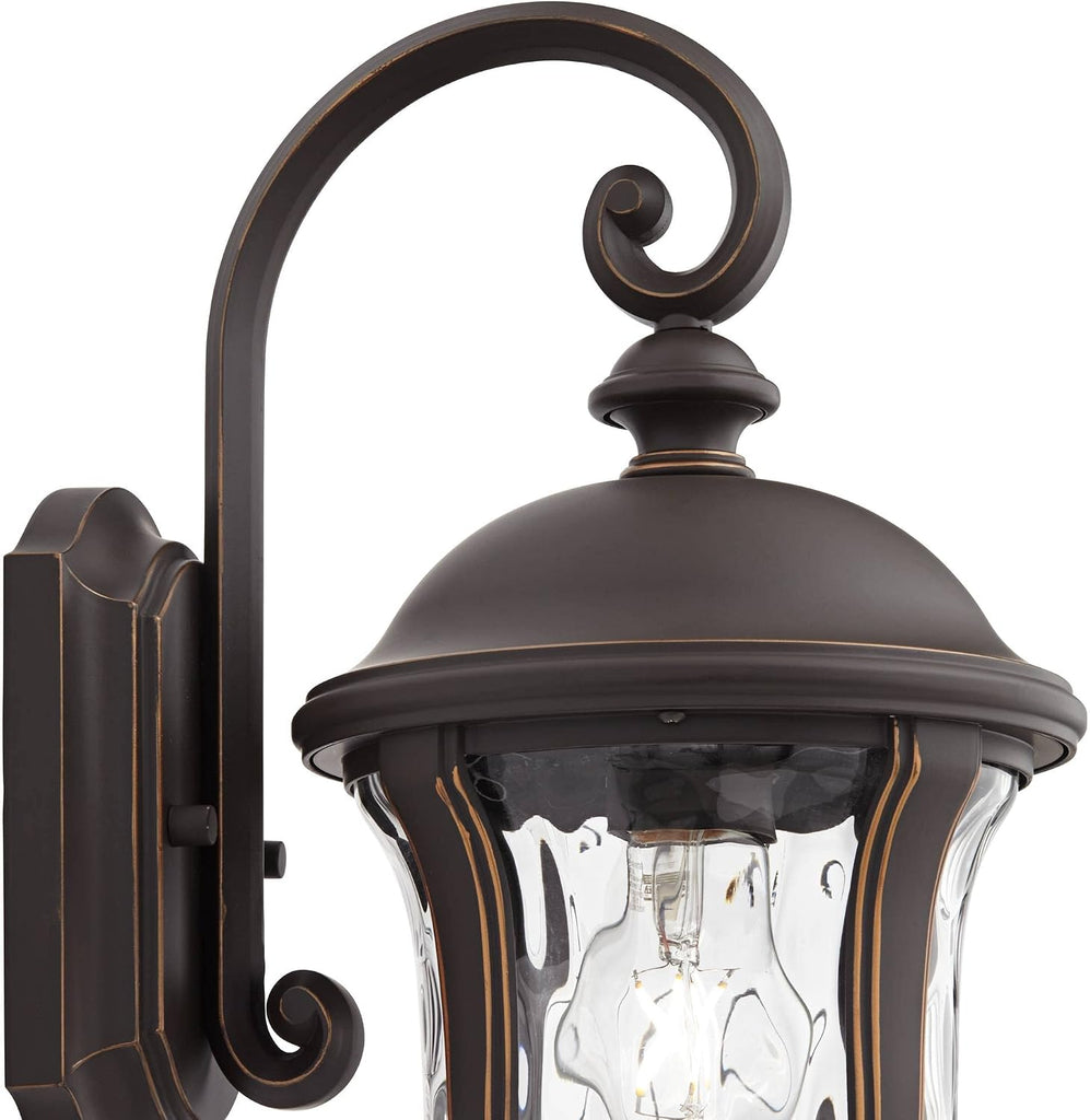 Park Sienna 16 3/4" Bronze Scroll Vintage Outdoor Wall Light Fixture
