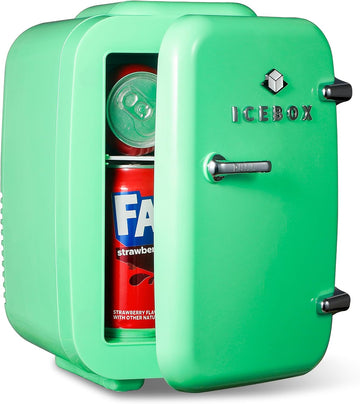 IBMF4MNT Mini Fridge For Bedroom, Skincare Refrigerator, Portable Cooler & Warmer for Makeup, for Office & Home, Mini