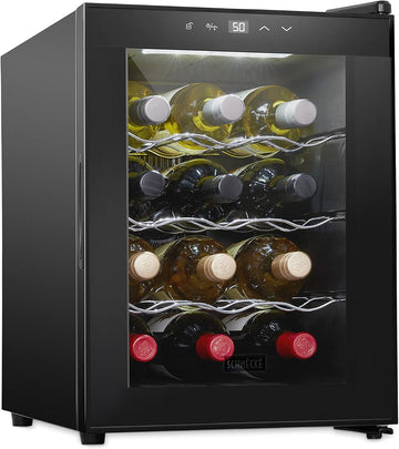 12 Bottle Red And White Wine Thermoelectric Wine Cooler/Chiller Counter Top Wine