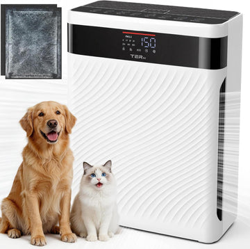 Air Purifier for Home with Pets, H13 HEPA & Washable Filter, Helps Capture Pet Hair, Dander, Dust & Odors, PM2.5