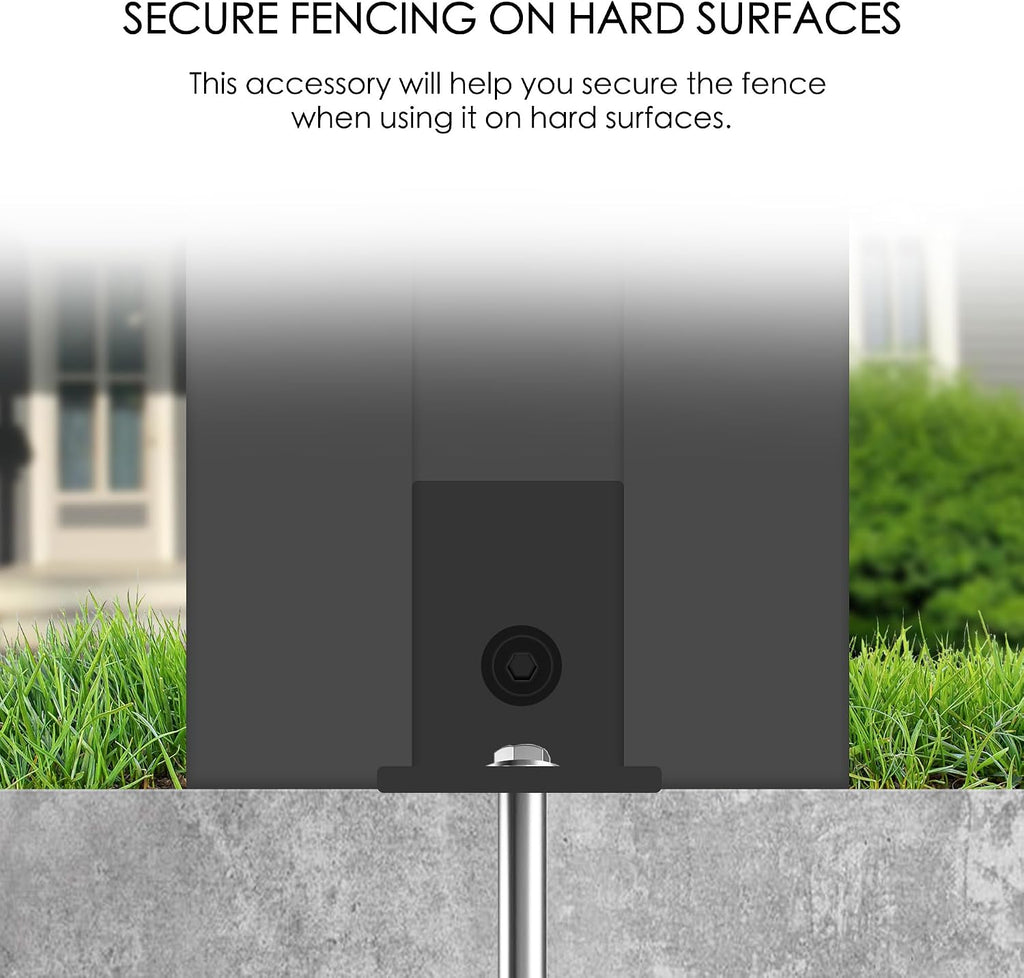 50" W x 48" H Privacy Screens Fence Panel Specifically for Hard Surfaces, Aluminum Post, Air Conditioner Fence Panels