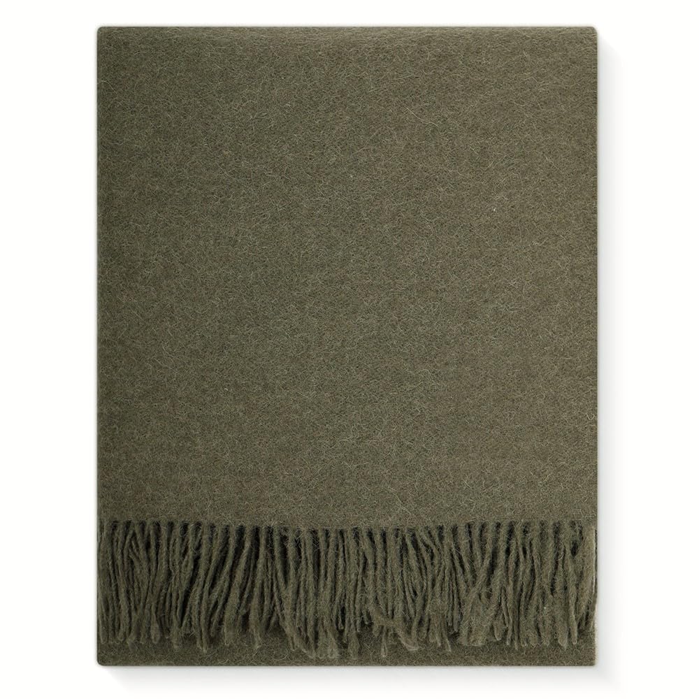 Superfine Alpaca Wool Throw Blanket - Lightweight Alpaca Merino Wool Throw Blankets | Soft Peruvian Alpaca Blanket