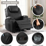 Power Recliner Chair with Heat and Massage for Adults