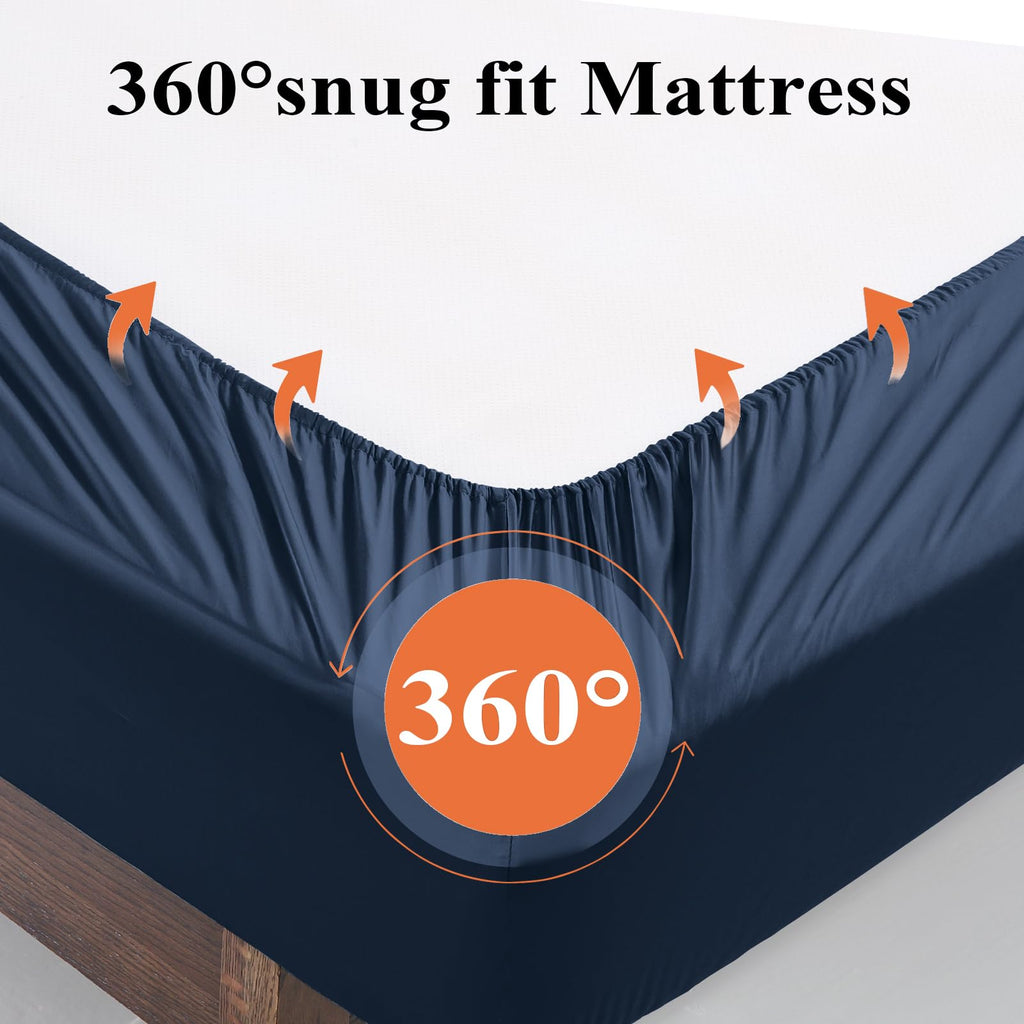 Bamboo Viscose Fitted Sheet Full Size Only, 400 Thread Count