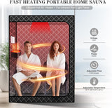 Upgraded Hot Air Sauna, 1 or 2 Person Sauna Tent, 1500W & 159°F Portable Dry Wind Saunas, with 660nm Red Light