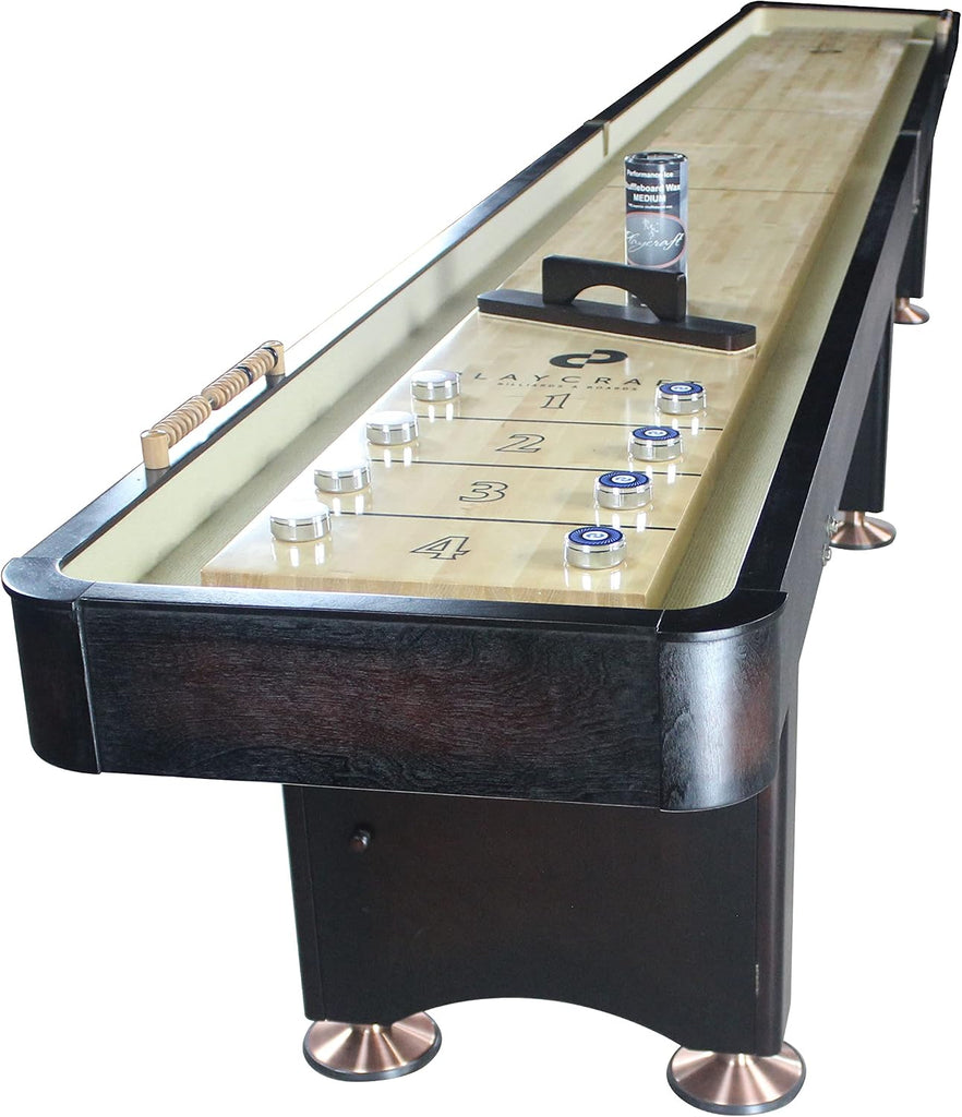 Espresso 2 Piece Construction Shuffleboard Table