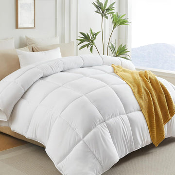 Down Alternative Queen Duvet Insert, White,90x90IN