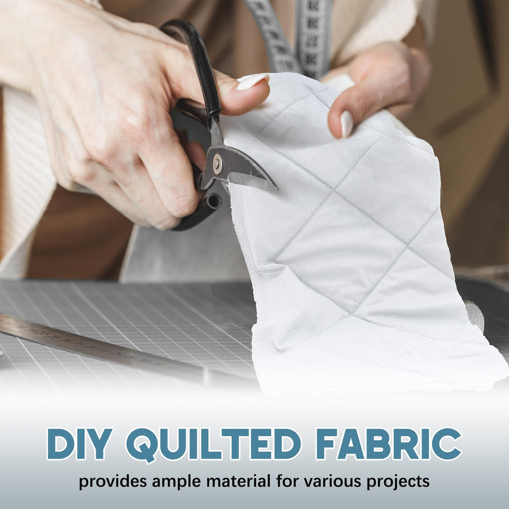58" x 72" 2 Yard Heat Resistant Quilted Fabric Ironing, White