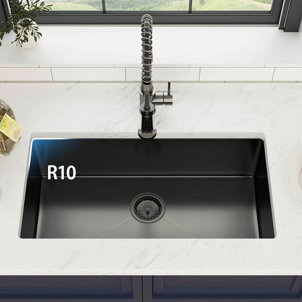 30 x 16 Gunmetal Black Undermount