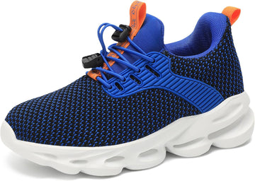 Boys Girls Tennis Shoes Kids Breathable Sneakers Ultra-Light Athletic Running Shoes for Toddler/Little Kid/Big Kid