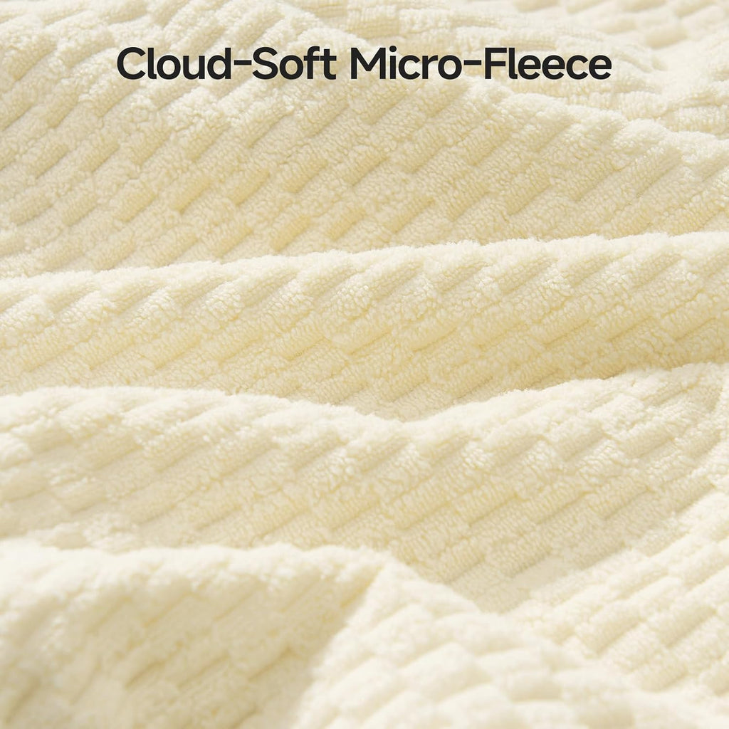 Microfiber Towel Set of 6, Yellow | Ultra-Soft & Oversized, Absorbent & Quick-Drying | 2 Bath Sheets, 2 Hand Towels &