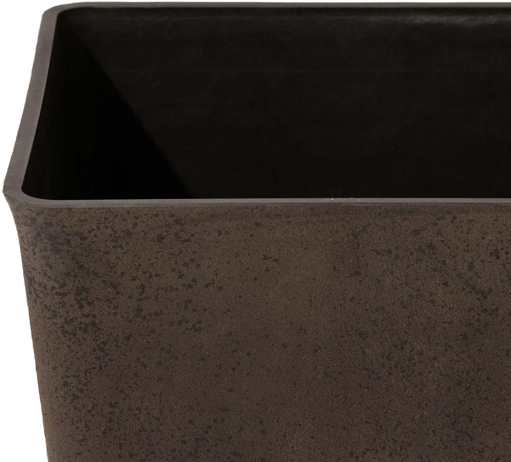 Tall Outdoor Planters Set of 4, 26 inch Large Tapered Square Planters for Indoor/Outdoor Plants, Large Outdoor Flower