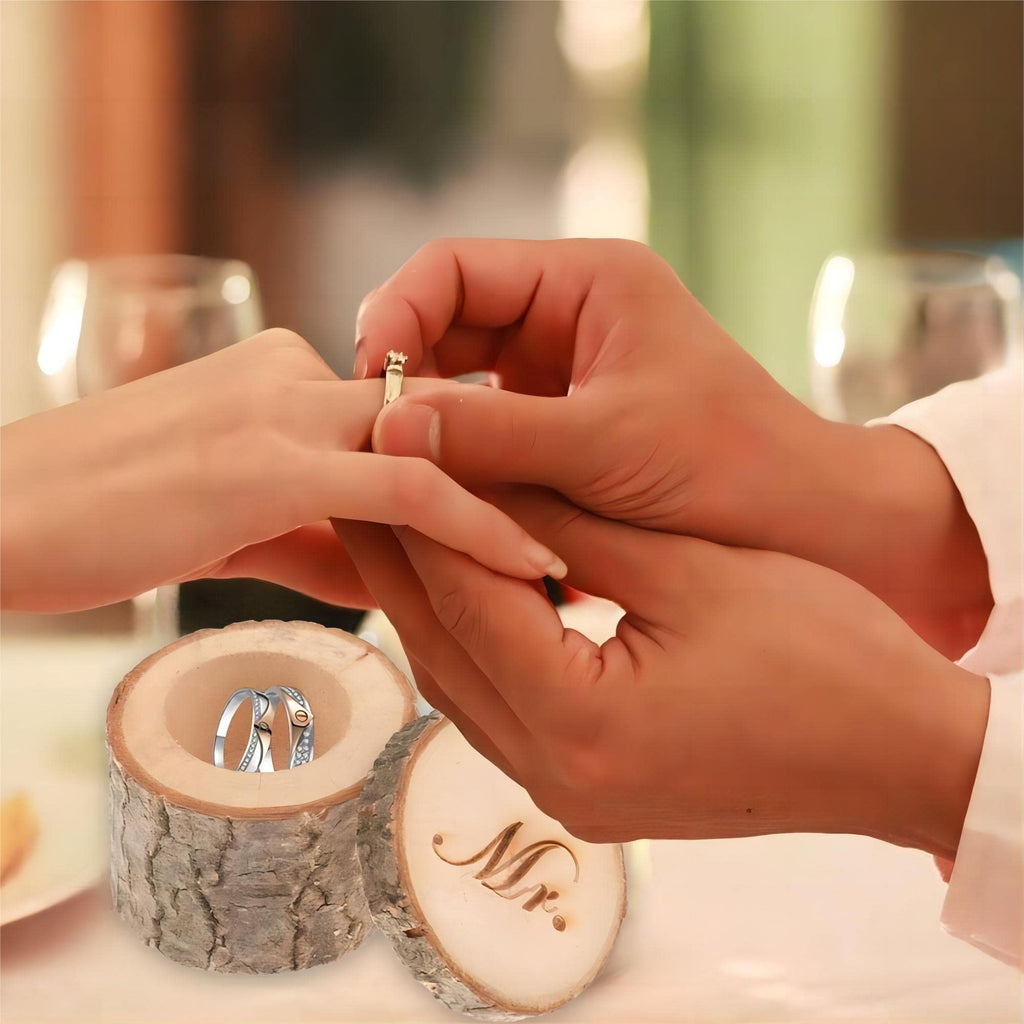 Wooden Wedding Ring Boxes for Ceremony