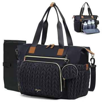 Diaper Bag Tote, Large Baby Hospital Bag for Labor Delivery Mom