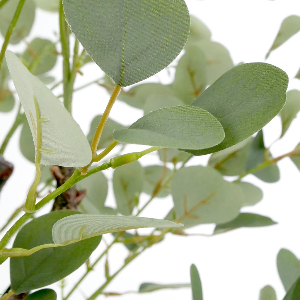 Artificial Tree in Contemporary Planter, Fake Eucalyptus Silk Tree for Indoor and Outdoor Home Decoration - 66"