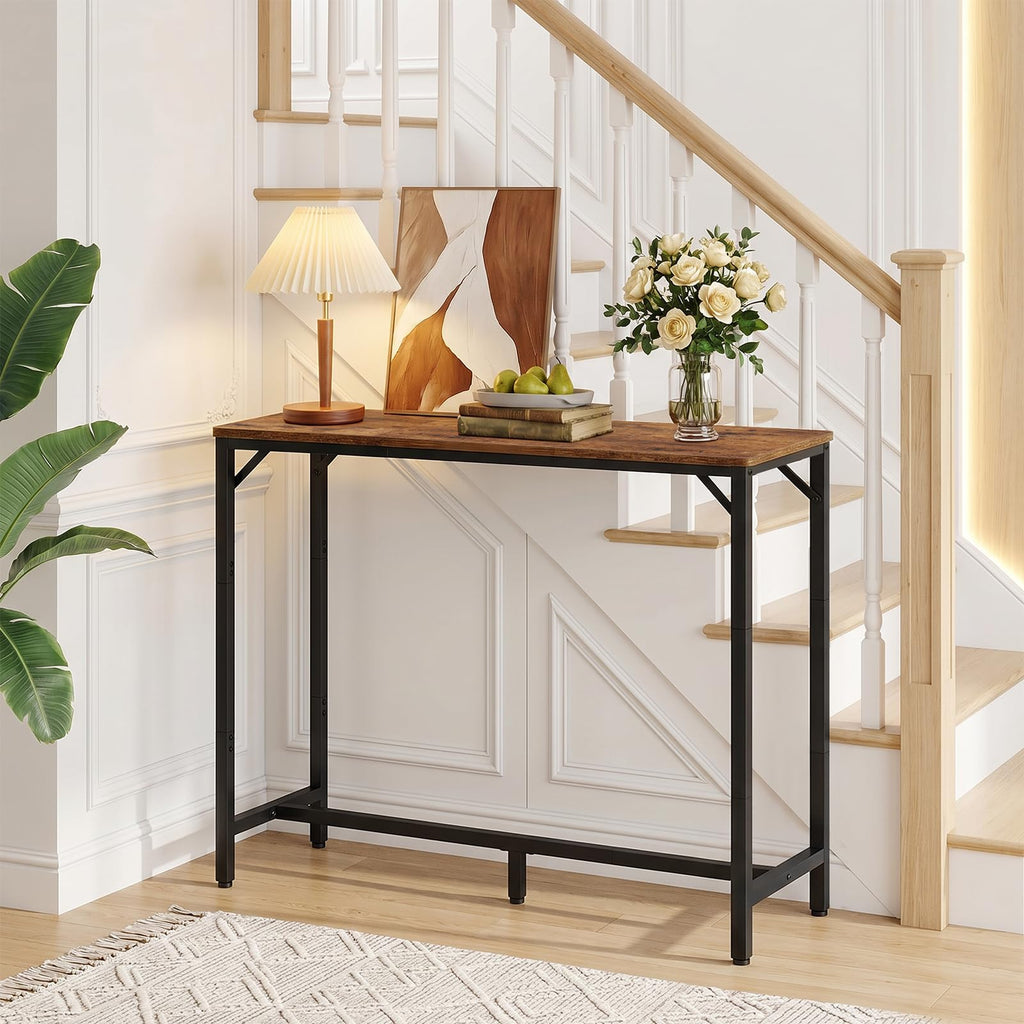 Bar Table, 35.4-Inch Counter Height Pub Table, Cocktail Table