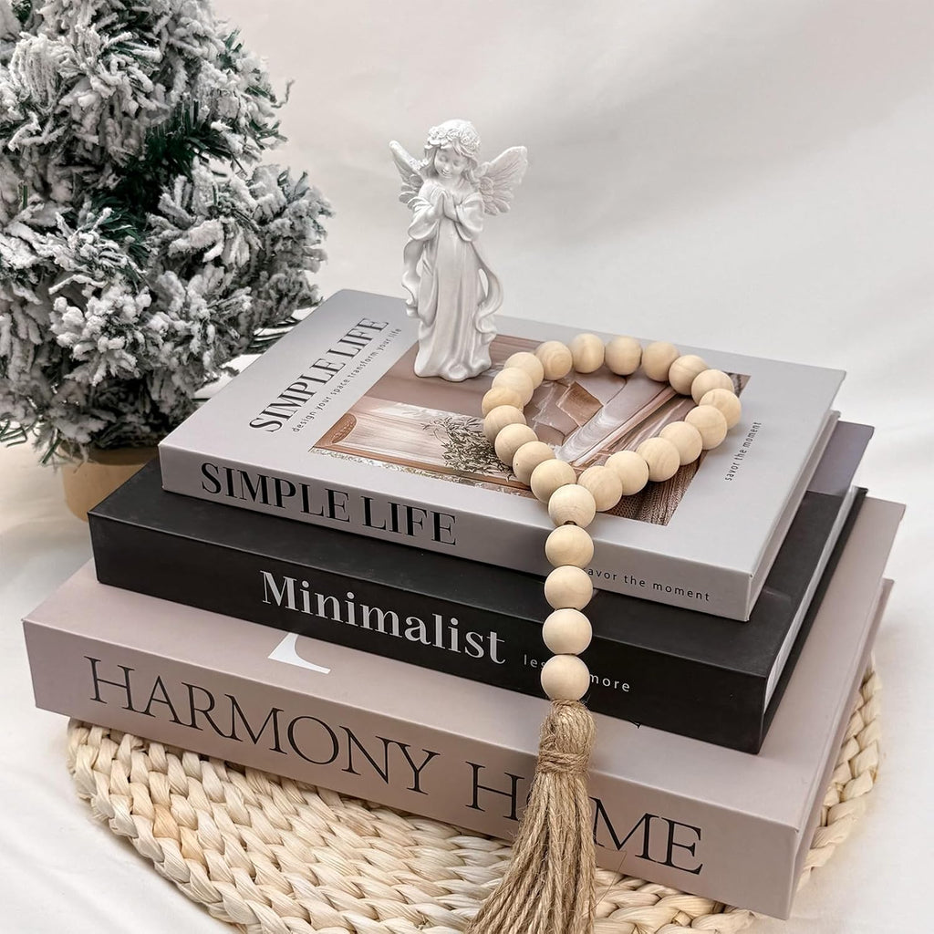 Beautiful Coffee Table Books, Neutral Fashion Decorative Books Bookshelf, Modern Room Decor Aesthetic, Fake Faux Book - Set of 3