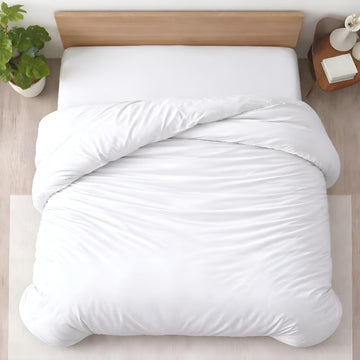 1 Pc Duvet Cover King Size-100% Egyptian Cotton 600 Thread Count Ultra Soft Premium Durable Comforter Cover Zipper