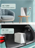 4L/6 Can Skincare Mini Fridge with Dimmable LED Mirror, Cooler & Warmer Fridge for Bedroom, Cosmetics, Office, Dorm &