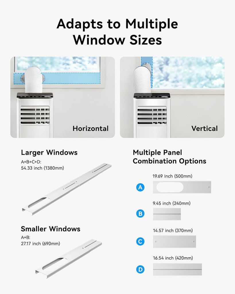 10,000 BTU Portable Air Conditioners, 4-in-1 Portable AC Unit Cools Up to 450 Sq.Ft