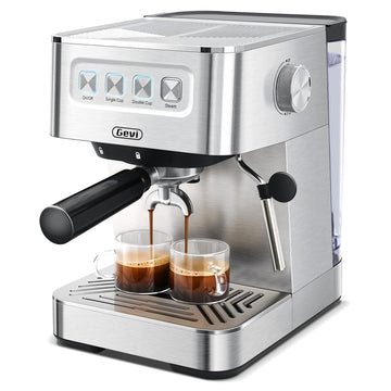 20 Bar Espresso Machine, Programmable Coffee Maker with Milk Frother
