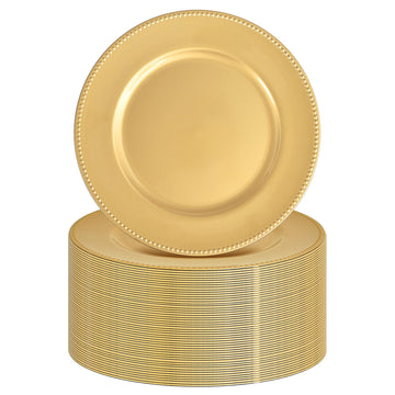 50 Pack Bulk, 13 Inch Round Plastic