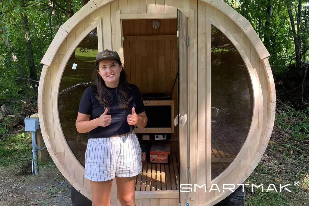 Smartmak Customized Outdoor Barrel Steam Sauna