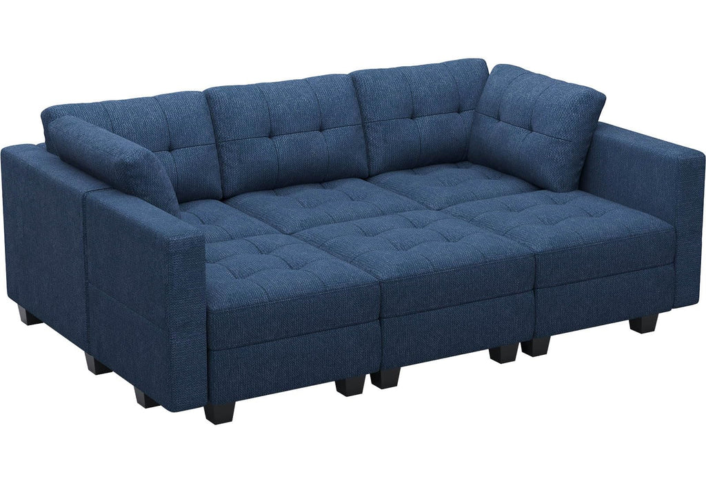 Modular Sectional Sofa with Storage Sectional Sleeper Couch Modular Sofa Bed Blue