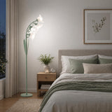5 Light Flower Floor Lamp,3 Color Temperatures, LED Arc Floor Lamp with Foot Switch,Cute Floral Standing Lamp