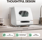 Portable Countertop Dishwasher, Mini Dishwasher Table Top Dishwasher w/5L Built-in Water Tank, 5 Washing Programs