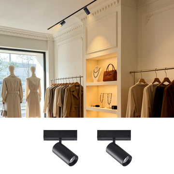 18W Spotlight Magnetic Track Light Head 2-Pack, CCT Selectable