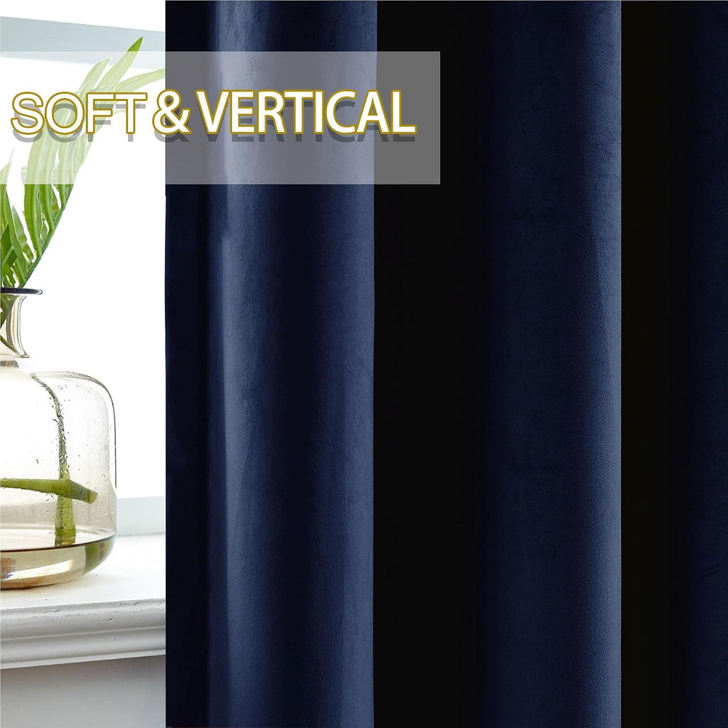 Soft Velvet Curtains Pinch Pleated Velvet Textured Drapes Panels for Bedroom Meetingroom Club Theater Living Room