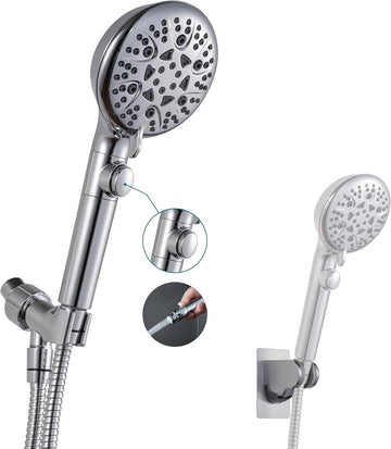 Handheld Shower Head with On Off Switch 8-Mode High Pressure Showerhead with 79 Inches Extra-long Stainless Steel Hose