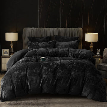 Duvet Cover Set, 3pcs Ultra Soft Breathable Comforter Cover Set, Luxury Cozy Flannel Duvet Cover