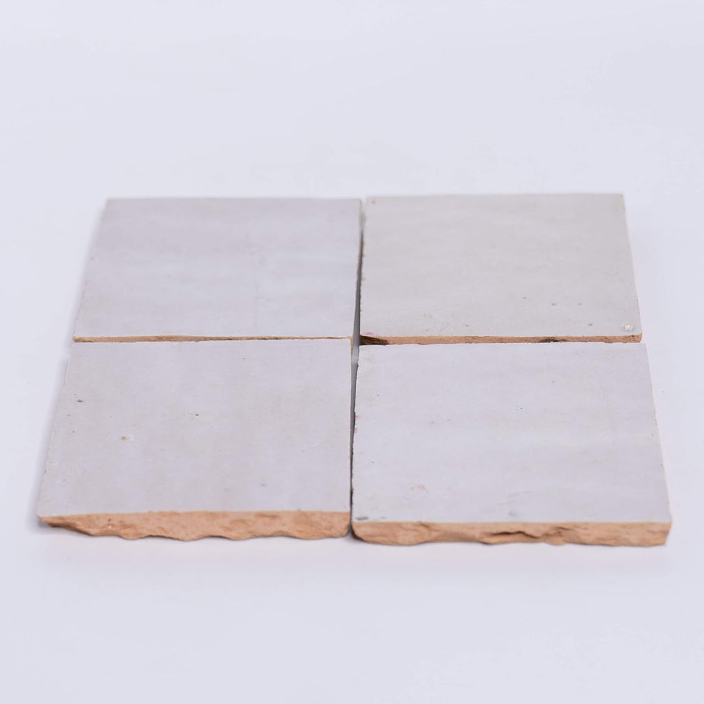 Handmade 4x4-in. Solid Color White (MSC01-02) - Set of 48