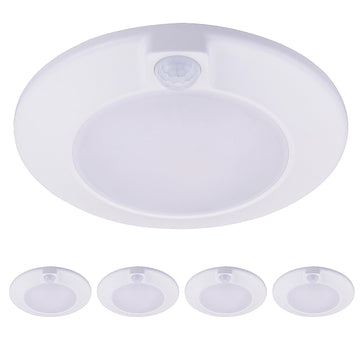 4 Pack] Motion Sensor Ceiling Light Indoor, 120V CRI90 10W 5000K Bright Day Light, 6.5 inch LED Flush Mount Ceiling
