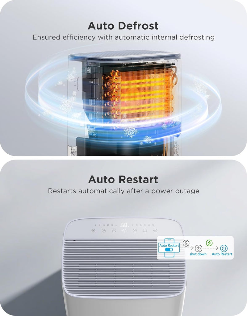 Dehumidifier for Home 4,500 Sq. Ft. 50 to 137 Pint with Pump, Drain Hose