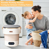 Portable Washing Machine,Mini Washer -20L Upgraded With Spin Basket,Small Clothes Folding Washing Machine Of Underwear