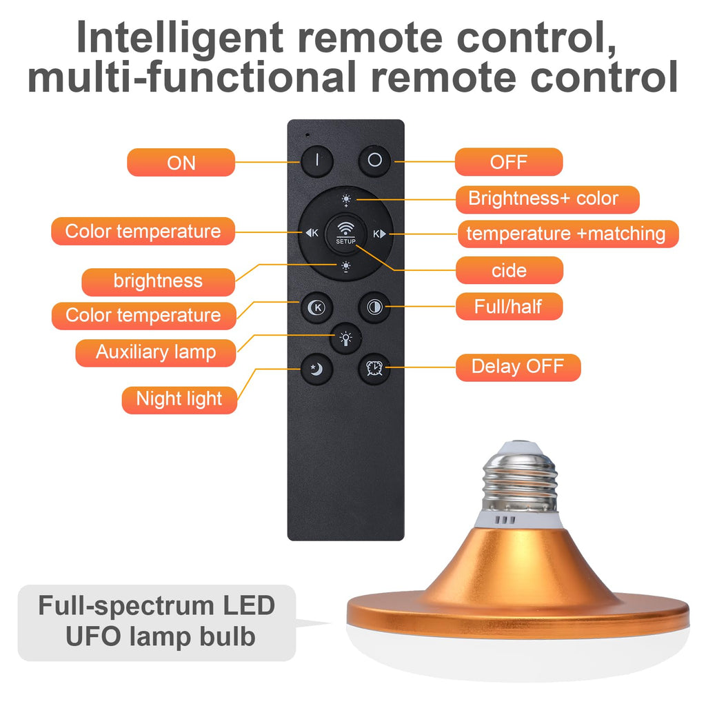 Gold Brass Large Arc Floor lamp with 20W Remote Control Bulb