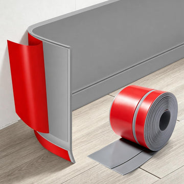 Self-Adhesive Flexible Molding Trim,Waterproof Molding,Grey,2.79inX40ft