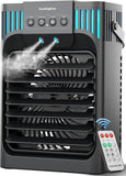Portable Air Conditioner Cooling Fan with Remote, Quiet with 3 Speeds, 1200ml Personal Air Cooler Fan with 3 Mist