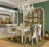 Crystal Chandelier 6 Lights Clear K9 Crystal Luxury Interior Decoration Ceiling Light E12 Bulbs Crystal Pendant Lighting Fixture for Dining Room, Living Room, Bedroom (6 Lights) A110-B0B9LM698S