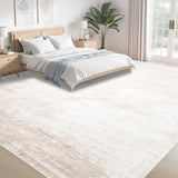 Area Rugs 9x12 Living Room: Washable Rug Modern Abstract Large Rugs Soft Non Slip Neutral Rug Stain 