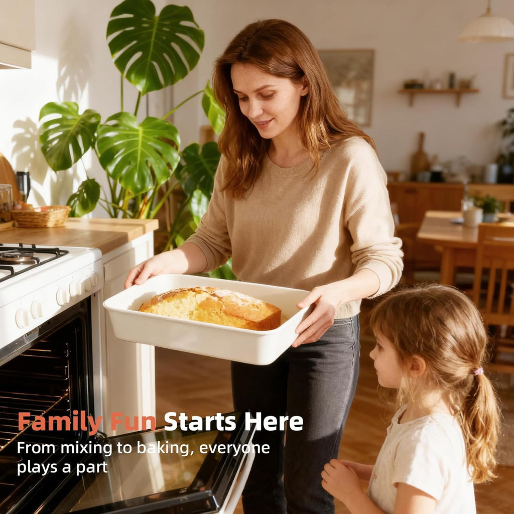 Pans Set Stackable Carbon Steel Bakeware Set | 8 Pcs Non Stick Set with Cookie Sheet, Roasting Pan, Cake Pan, Muffin