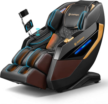 Massage Chair Full Body 4D Zero Gravity Massage Chair Recliner with 57.1" SL-Track Shiatsu Massage Lumbar Heat 40