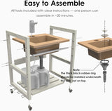 Portable Bathroom Sink Wash Station with Electronic Faucet, Adjustable Height, Dual Water Tanks, Large Capacity for Home, Camping, Art & Pottery Studios
