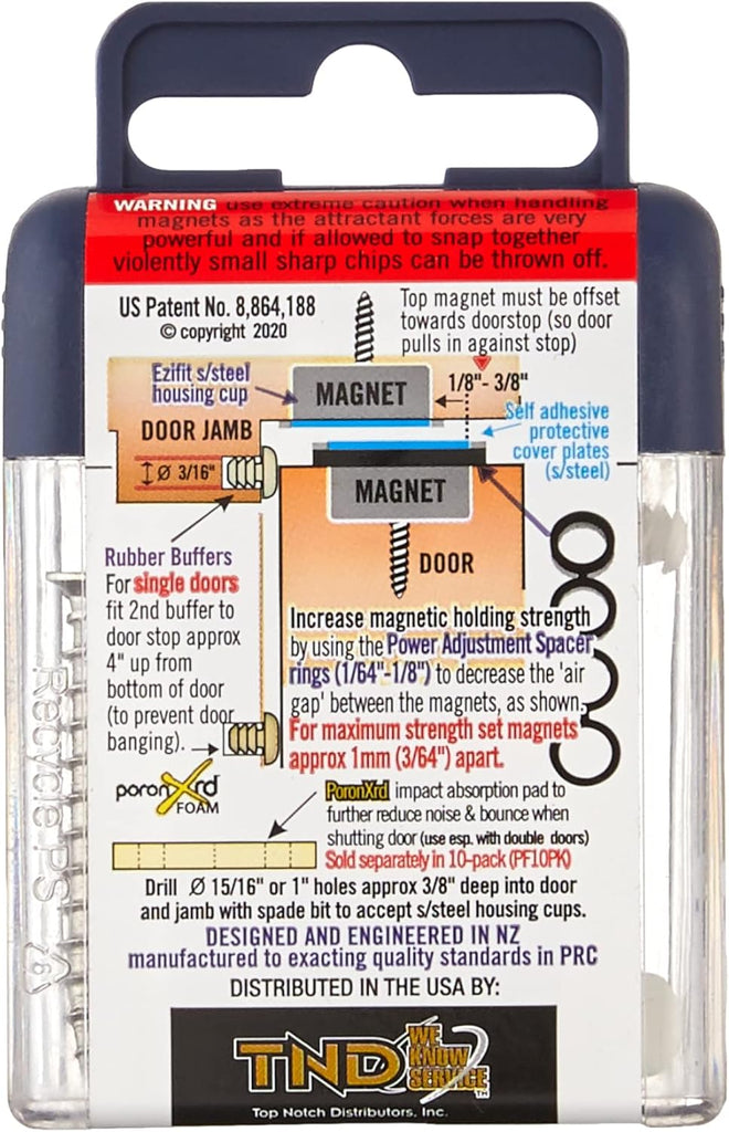 PLS-24 PRO Concealed Magnetic Catch, Silver