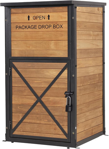 Package Delivery Boxes Parcel Drop Box with Combination Lockable, Secure Anti Theft Package Delivery Box Curbside