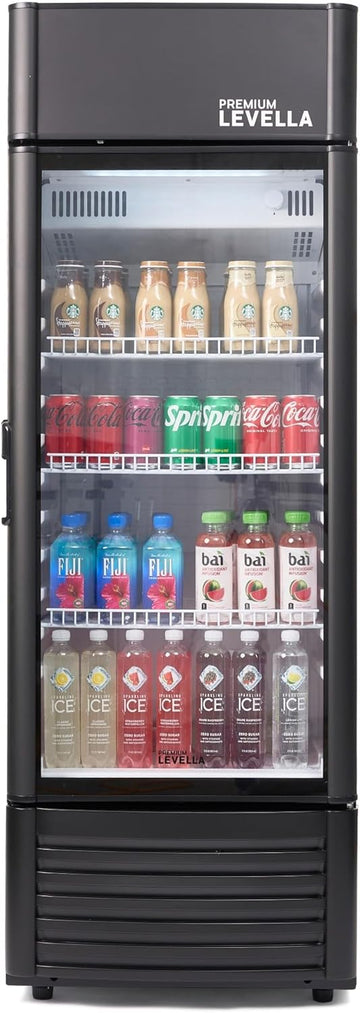 PRF657DX Glass Door Display Refrigerator 6.5 cu ft Commercial Beverage Cooler Me
